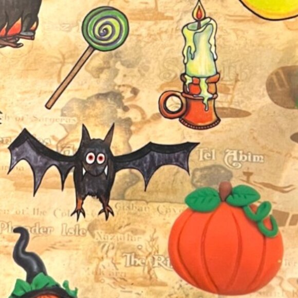 Halloween Candy Bowl Trick-or-Treat Spooky Seasonal Serving Dish Sturdy Plastic - Picture 5 of 10